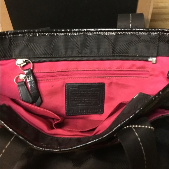 Coach Canvas Bag with Leather Details - Picture 3 of 3